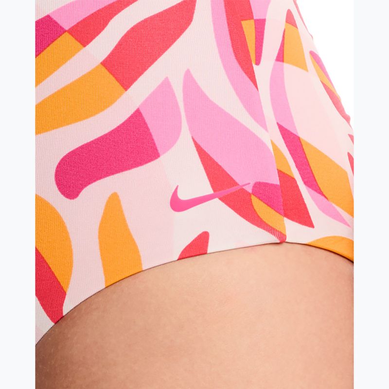 Costume da bagno intero donna Nike V-Neck desert pink 5