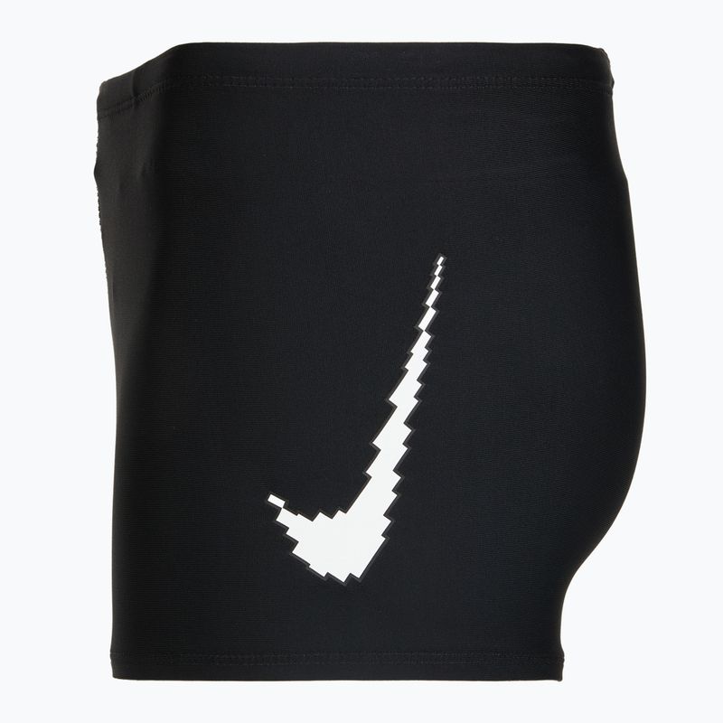 Costume da bagno boxer da bambino Nike Logo Graphic Square Leg black 3