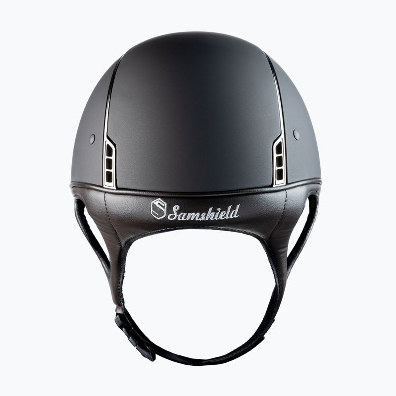 Casco da equitazione Samshield Shadowmatt 5 Swarovski marrone 3