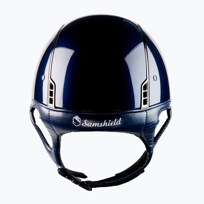Casco da equitazione Samshield Shadow Glossy blu navy 3