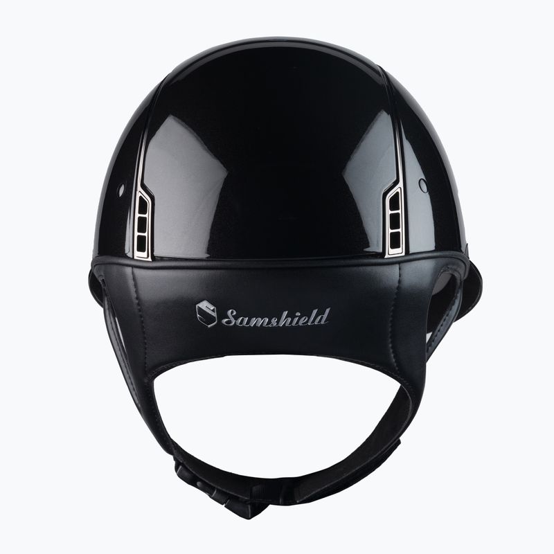 Casco da equitazione Samshield Miss Shield Shadow nero lucido 3