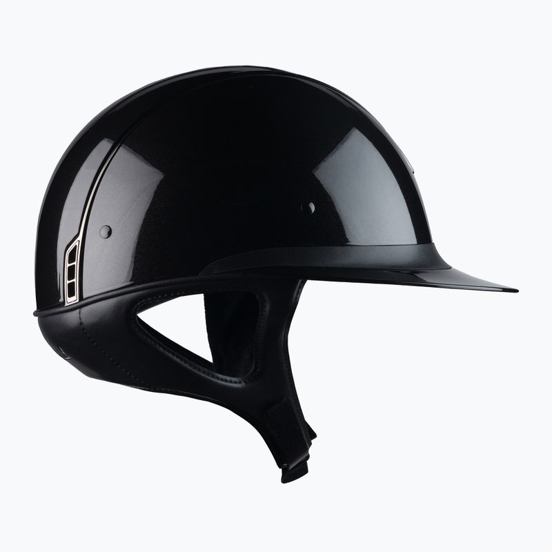 Casco da equitazione Samshield Miss Shield Shadow nero lucido 4