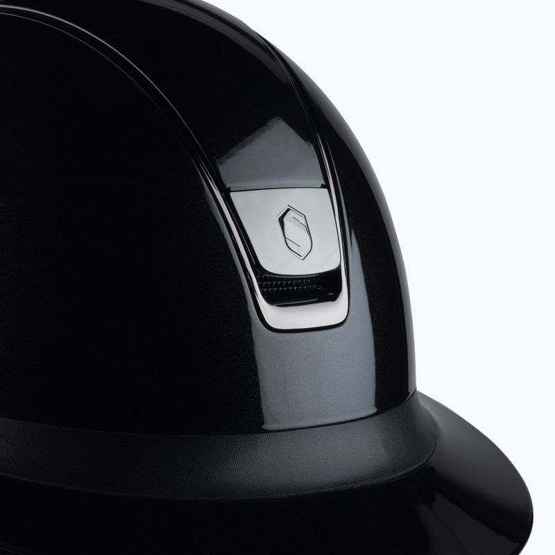 Casco da equitazione Samshield Miss Shield Shadow nero lucido 7