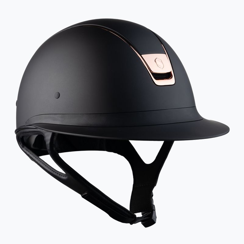 Casco da equitazione Samshield Miss Shield Shadowmatt Rose Gold Chrome nero