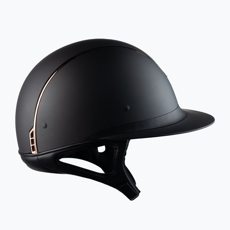 Casco da equitazione Samshield Miss Shield Shadowmatt Rose Gold Chrome nero 4