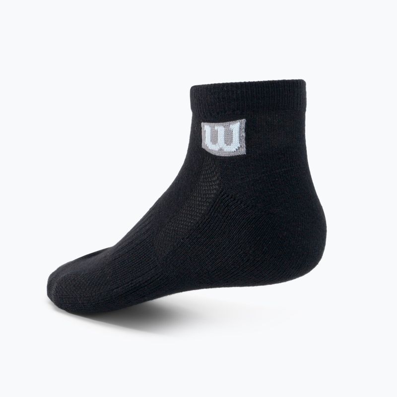 Calzini da allenamento Wilson da uomo 3PP Premium Low Cut 3 confezioni nero W8F2B-3730 2
