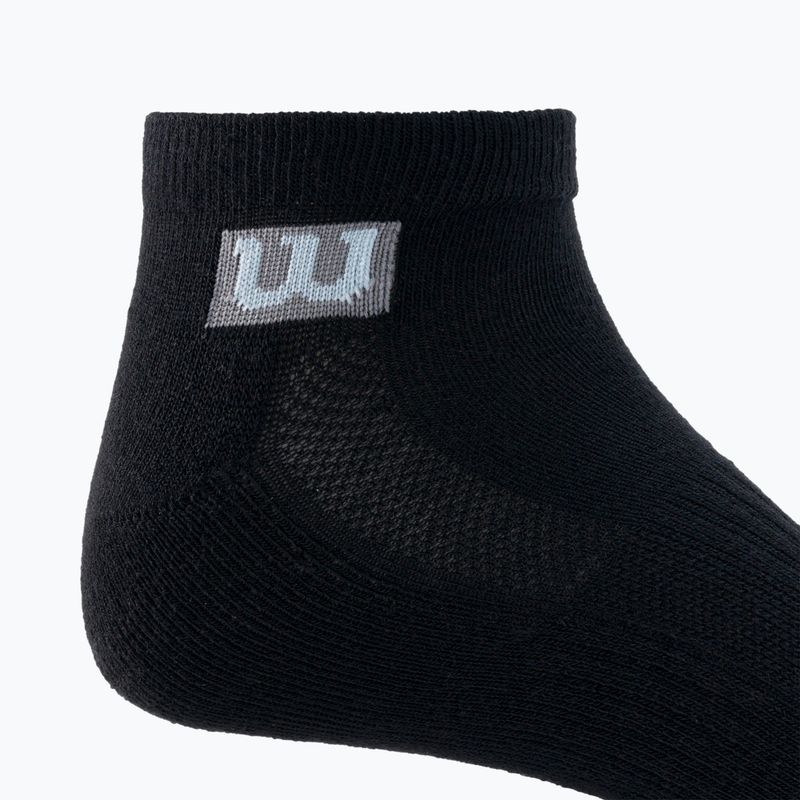 Calzini da allenamento Wilson da uomo 3PP Premium Low Cut 3 confezioni nero W8F2B-3730 3