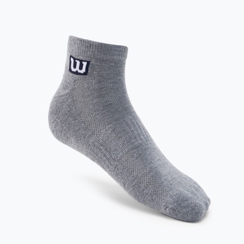 Calzini da allenamento da uomo Wilson Premium Low Cut 3 confezioni grigio W8F3H-3730