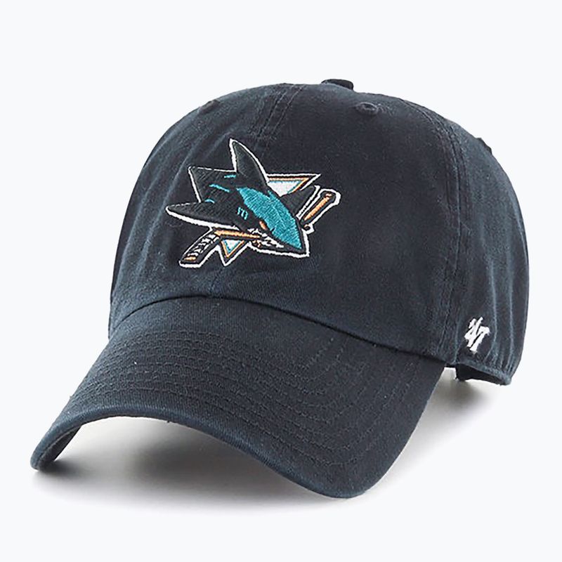 47 Marca NHL San Jose Sharks CLEAN UP berretto da baseball nero 5
