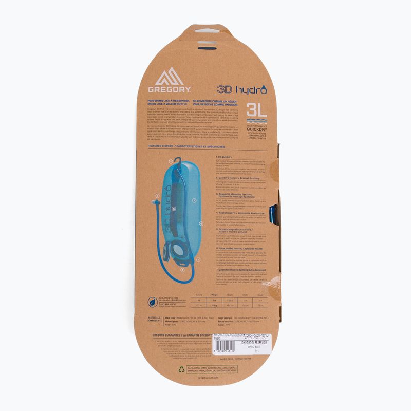 Gregory 3D Hydro Reservoir EU 3 l blu ottico 3