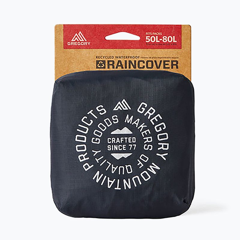 Gregory Raincover 50-80 l copertura zaino nero lava