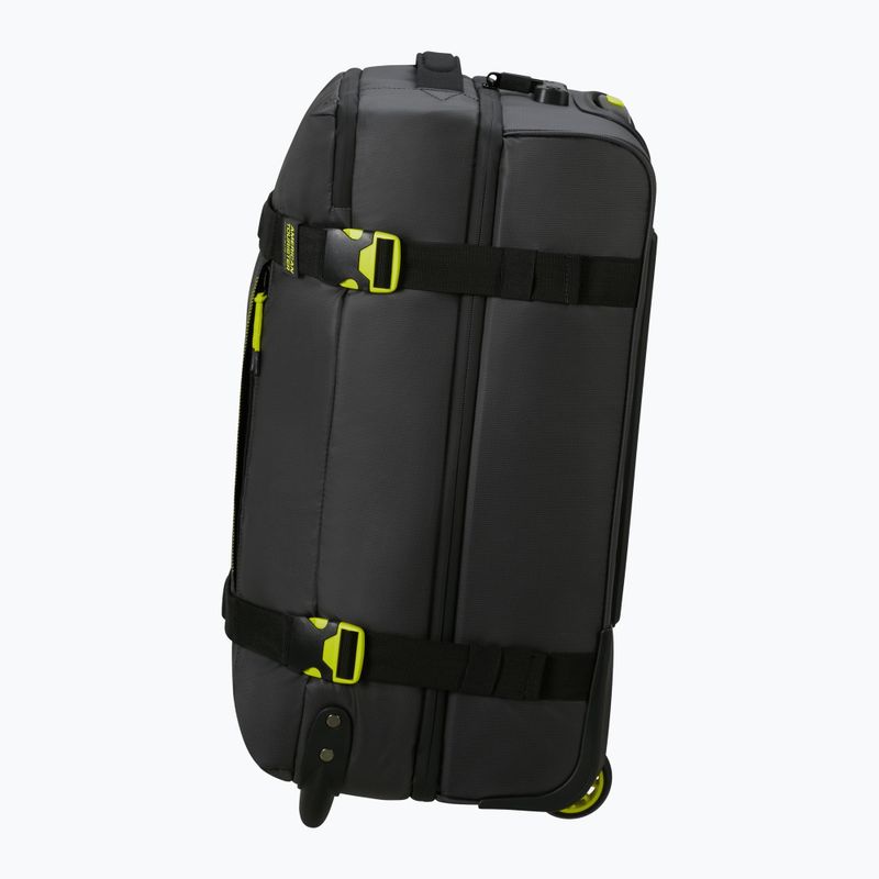 American Tourister Urban Track Duffle con ruote 55 l nero / lime custodia da viaggio 3