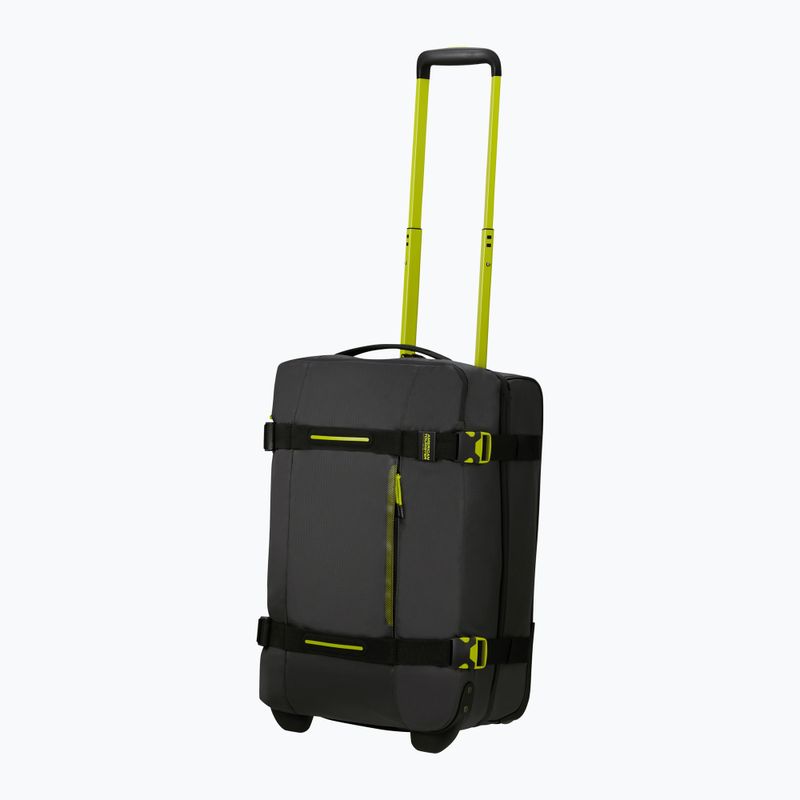 American Tourister Urban Track Duffle con ruote 55 l nero / lime custodia da viaggio 6