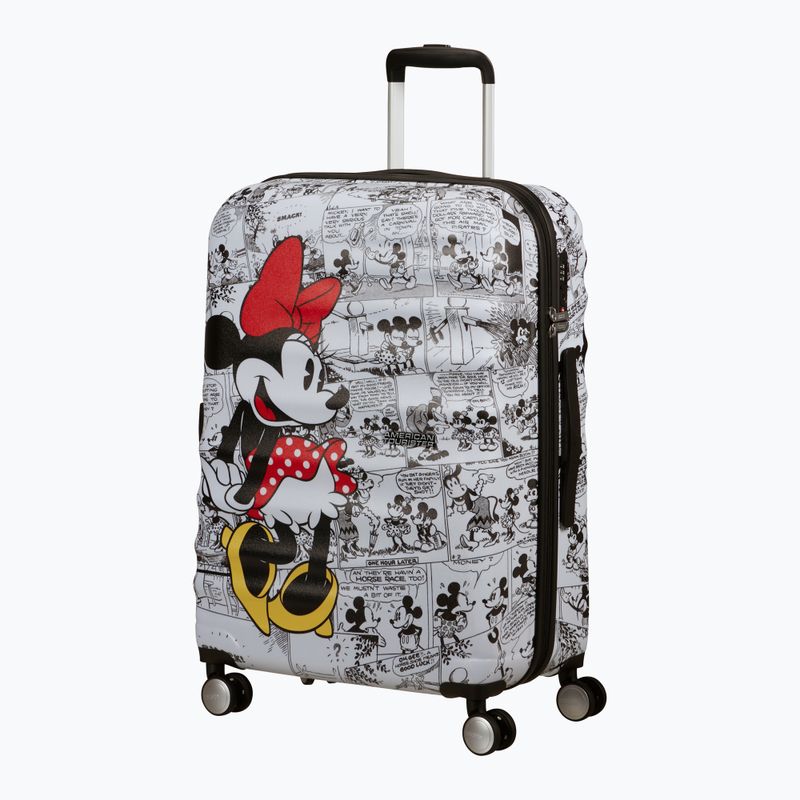 American Tourister Disney Wavebreaker 64 l custodia da viaggio minnie comics bianco 2