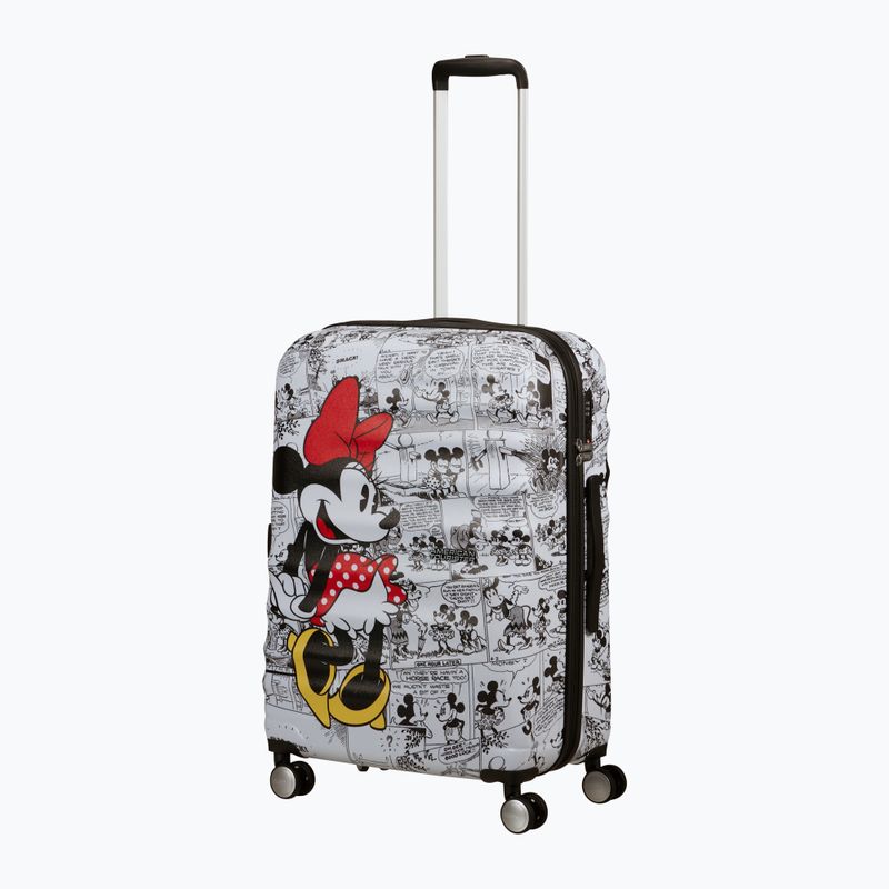 American Tourister Disney Wavebreaker 64 l custodia da viaggio minnie comics bianco 5