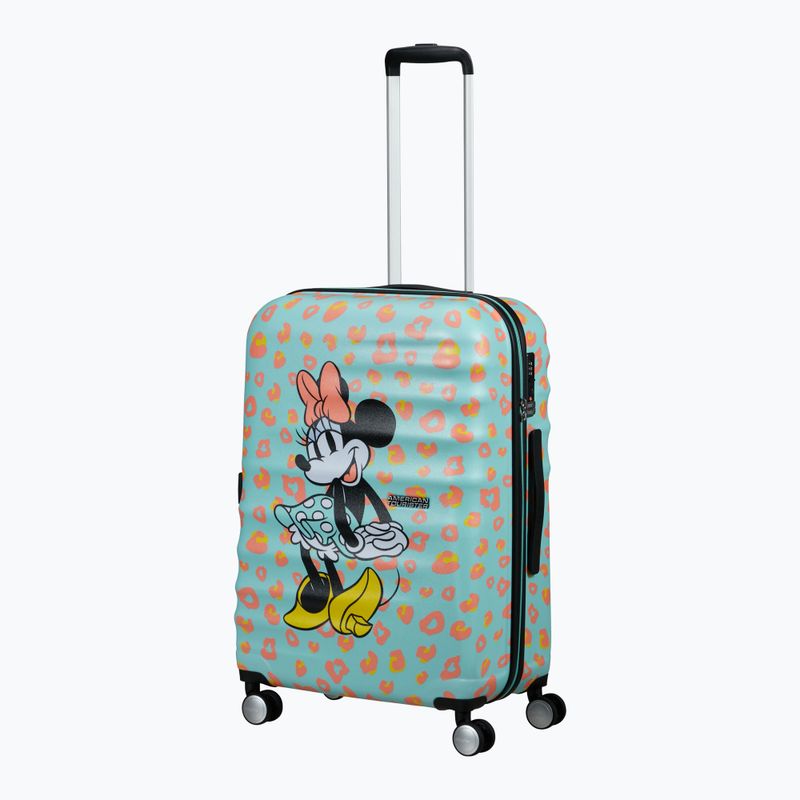 American Tourister Disney Wavebreaker 64 l valigia da viaggio minnie pois pastello 4