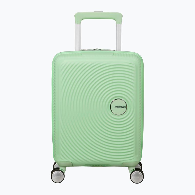 Valigia da viaggio American Tourister Soundbox Mini 22 l verde pastello