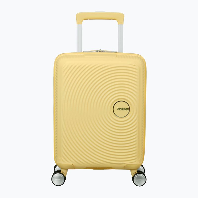 Valigia da viaggio American Tourister Soundbox Mini 22 l giallo pastello