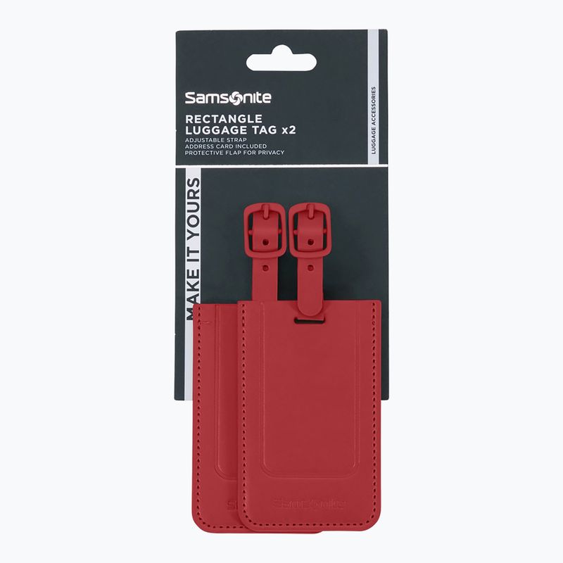 Etichetta per bagagli Samsonite Revolution x2 red 3