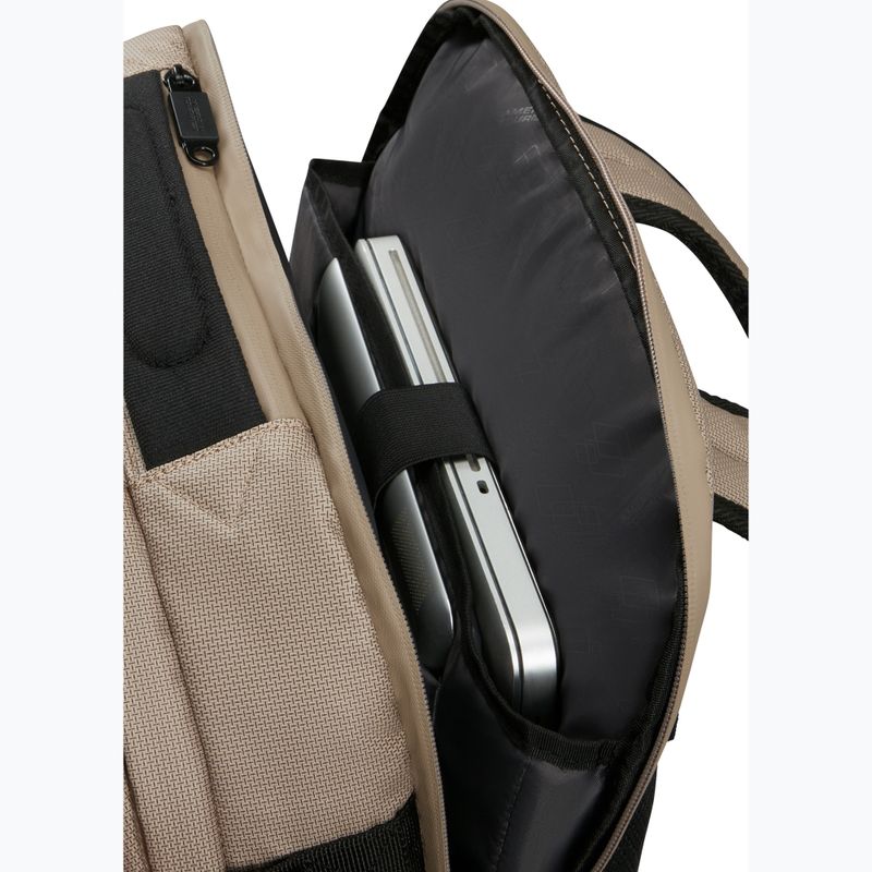 American Tourister Urban Track Laptop BP rivestito 15,6" 29 l zaino beige / arancione 6