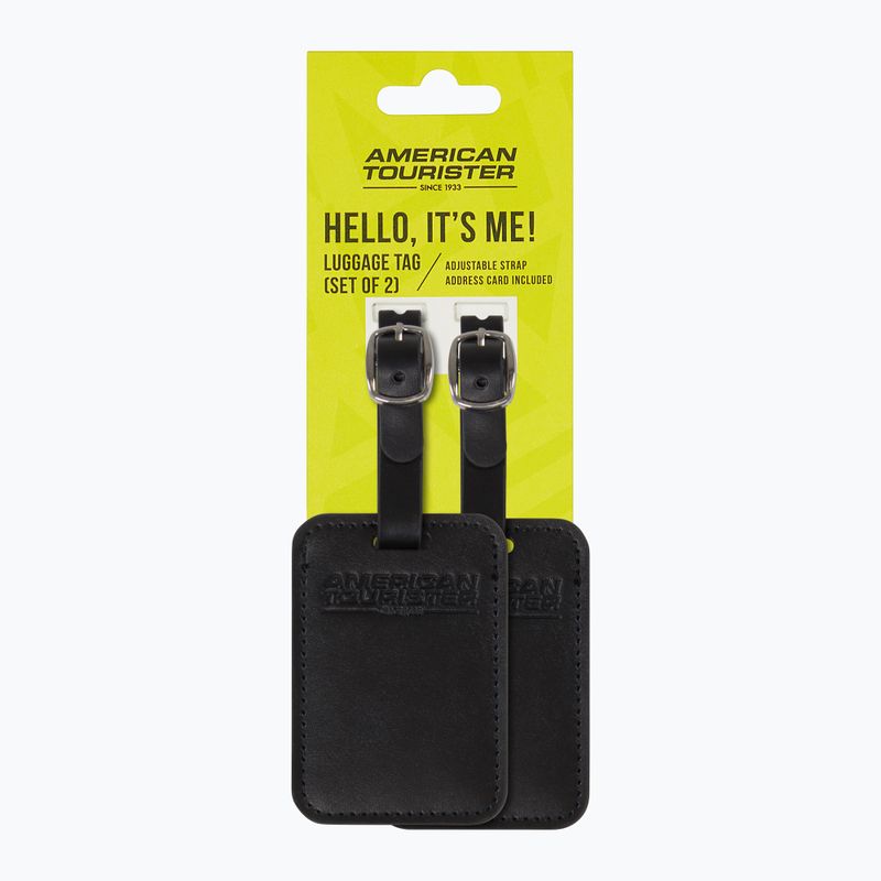 Etichetta per bagagli American Tourister Luggage Tag 2 pcs. black 4