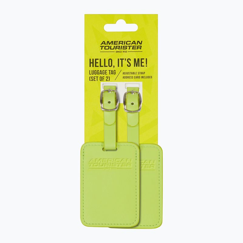 Etichetta per bagagli American Tourister Luggage Tag 2 pcs. light lime 4