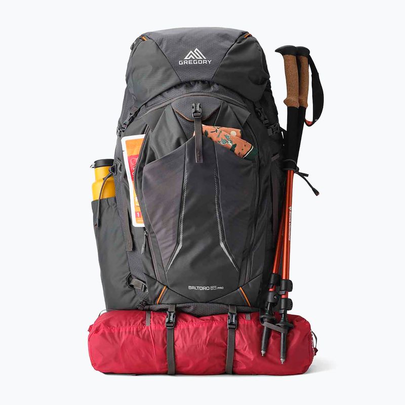 Zaino da trekking da uomo Gregory Baltoro Pro 85 l iron grey 3
