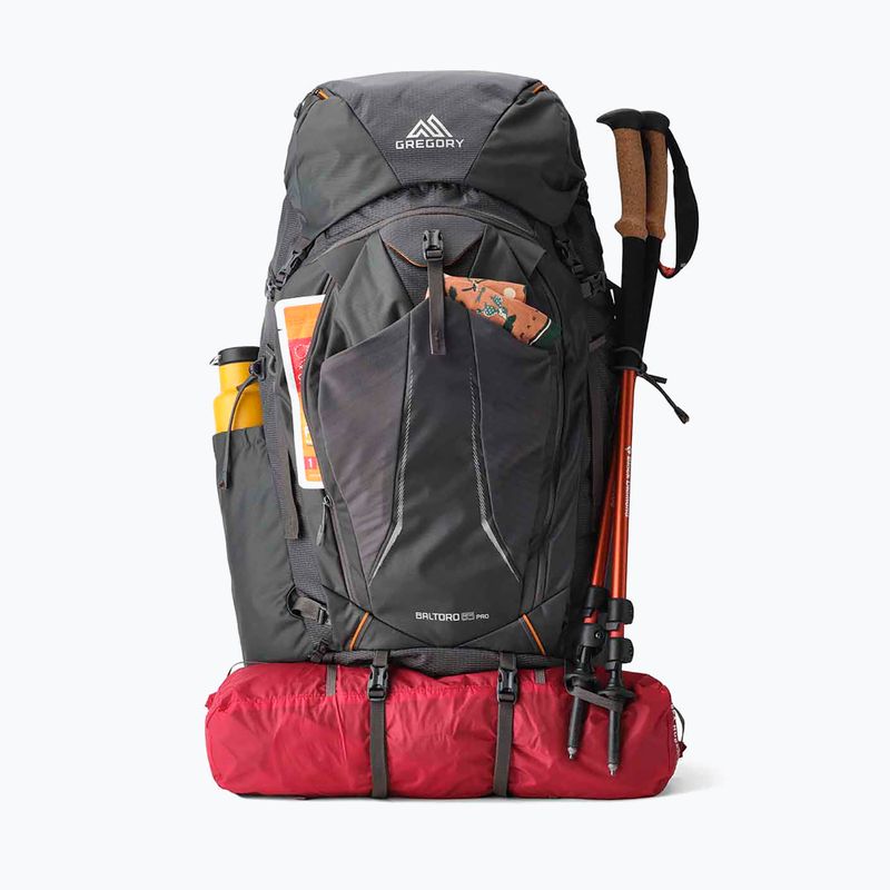 Zaino da trekking da uomo Gregory Baltoro Pro 85 l 157952 iron grey 3