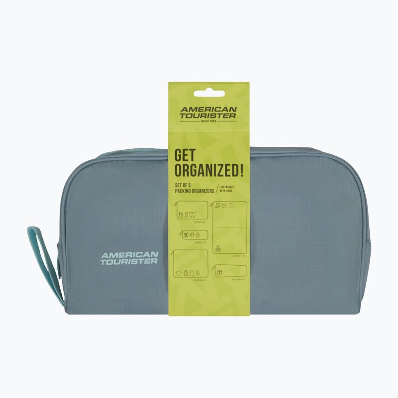 Set di organizerów American Tourister Packing 5 pcs. stone blue/blue 8