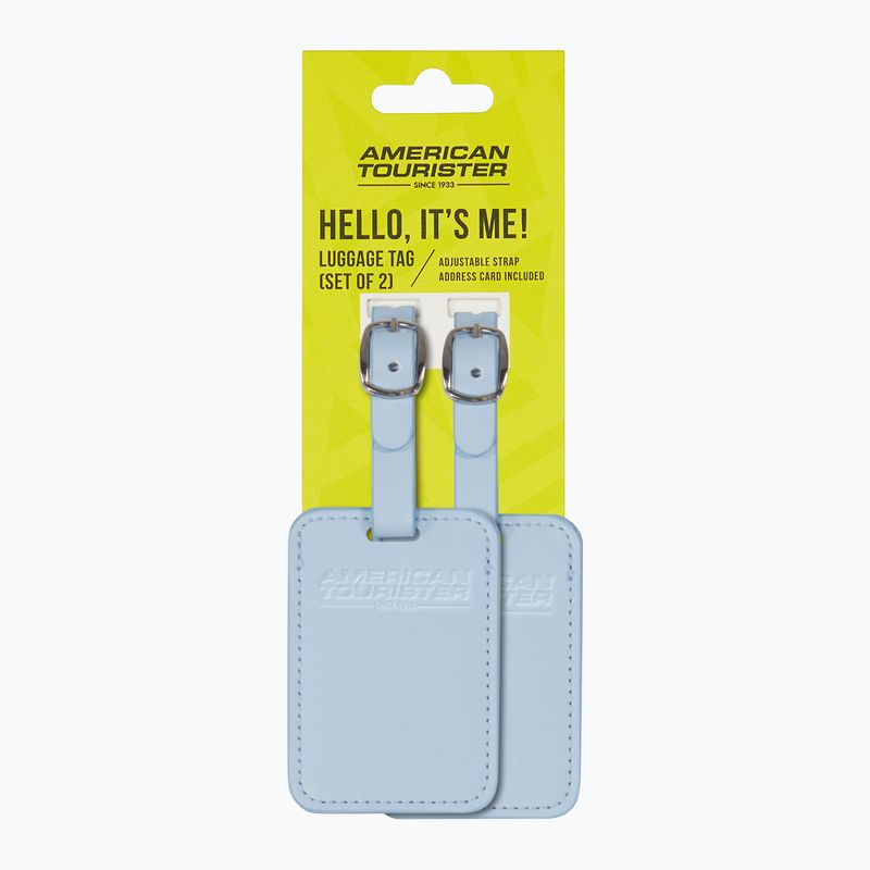 Etichetta per bagagli American Tourister Luggage Tag 2 pcs. naptune blue 4