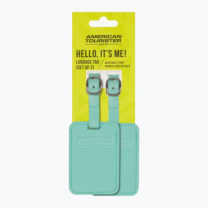 Etichetta per bagagli American Tourister Luggage Tag 2 pcs. jelly mint 4