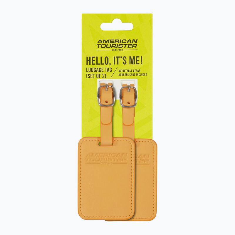 Etichetta per bagagli American Tourister Luggage Tag 2 pcs. papaya pop 4