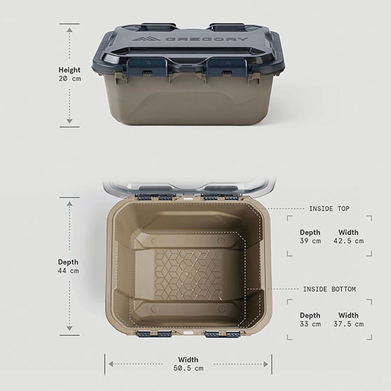 Contenitore per riporre Gregory Alpaca Gear Box 45 l slate blue 3