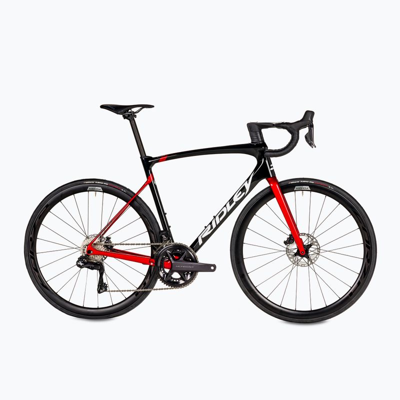 Ridley Fenix SLiC Ultegra DI2 FSD30As bici da corsa nero candu rosso/bianco metallizzato