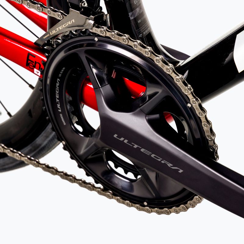Ridley Fenix SLiC Ultegra DI2 FSD30As bici da corsa nero candu rosso/bianco metallizzato 10