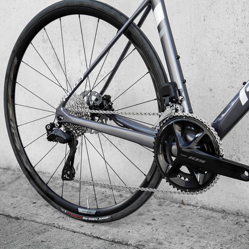 Ridley Fenix Disc 105 grigio artico/lucido bici da corsa 10