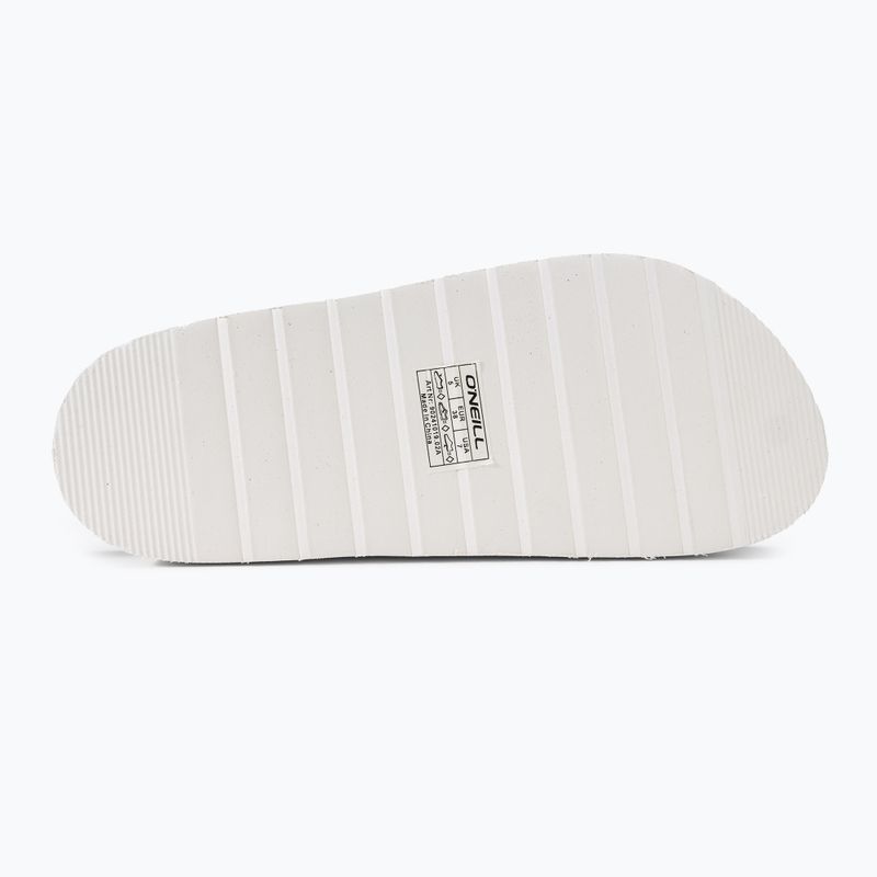 Infradito O'Neill Platform Low da donna, colore bianco sporco 4