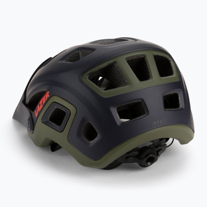 Casco da bicicletta Lazer Impala blu/verde opaco 4