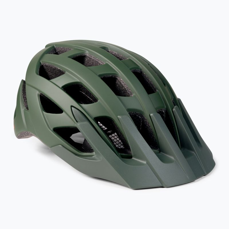 Casco da bicicletta Lazer Roller scuro/verde opaco