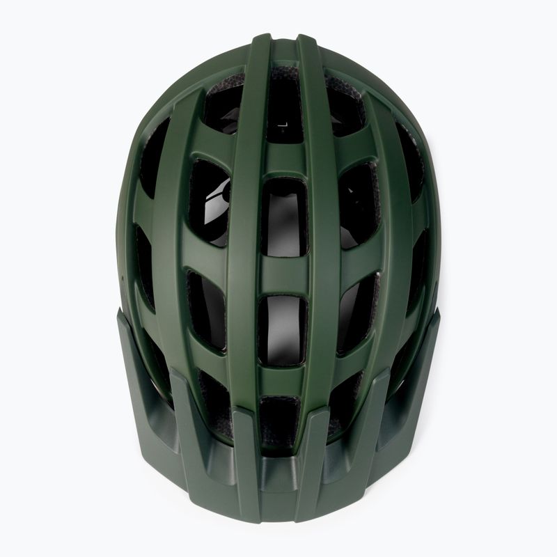 Casco da bicicletta Lazer Roller scuro/verde opaco 4