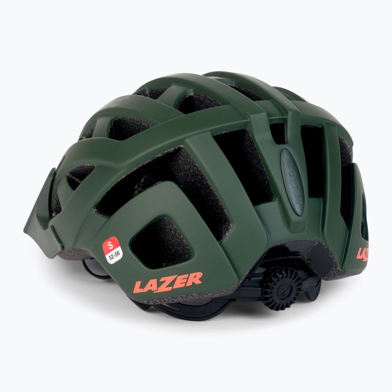 Casco da bicicletta Lazer Roller scuro/verde opaco 6