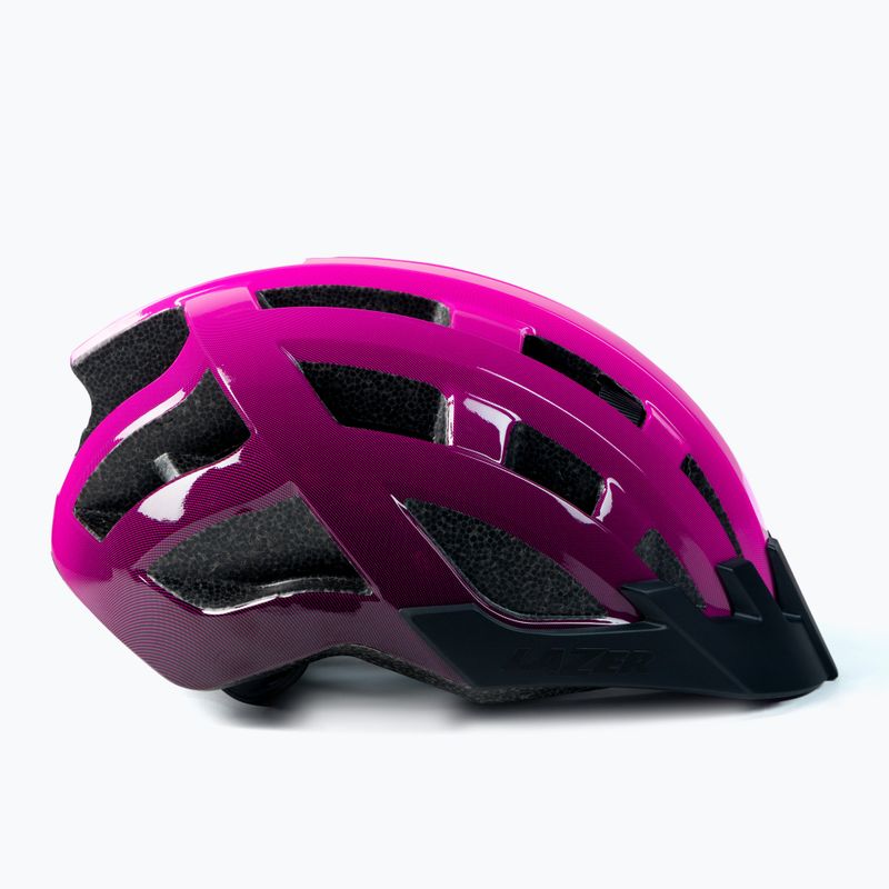 Casco da bici Lazer Petit DLX rosa/nero 3