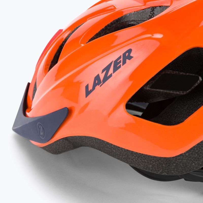 Casco da bici per bambini Lazer J1 flash arancione/blu 7