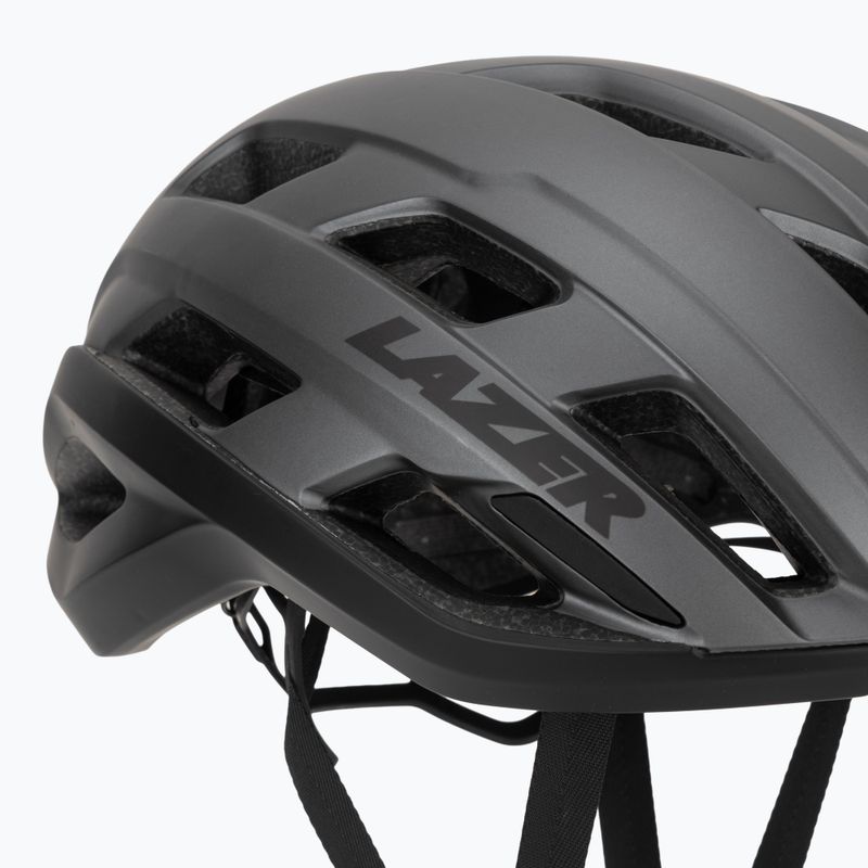 Casco da bicicletta Lazer Strada KinetiCore in titanio opaco 7