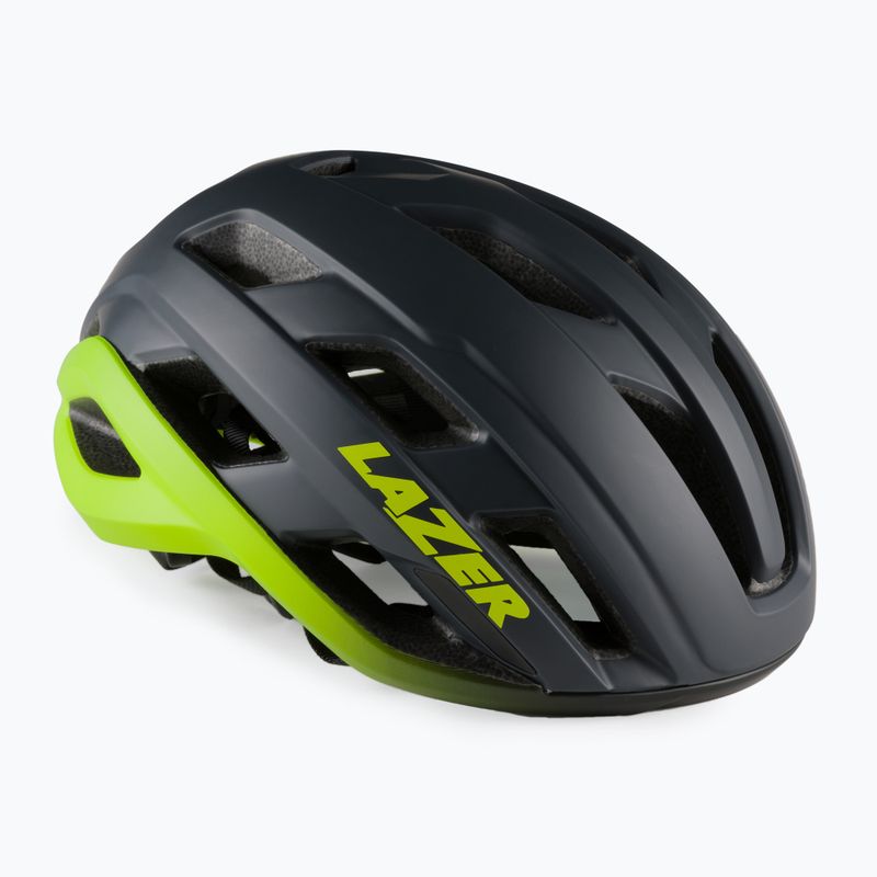 Casco da bici Lazer Strada KC grigio scuro opaco/giallo flash