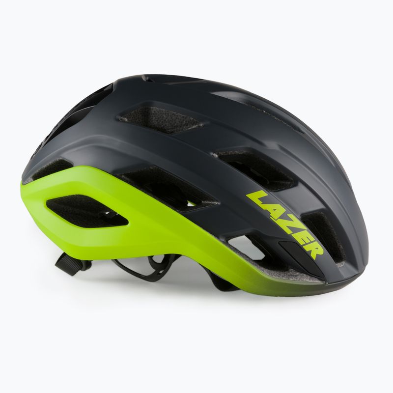 Casco da bici Lazer Strada KC grigio scuro opaco/giallo flash 3