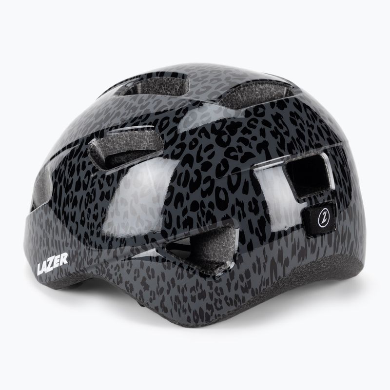 Casco da bicicletta per bambini Lazer Nutz KC nero leopardato 4