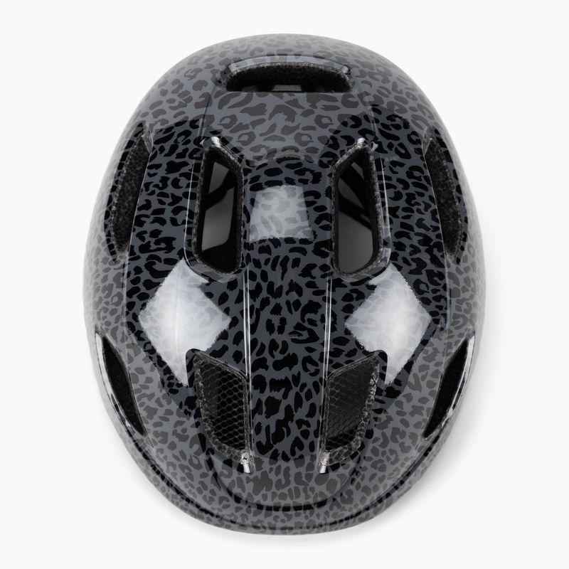 Casco da bicicletta per bambini Lazer Nutz KC nero leopardato 6