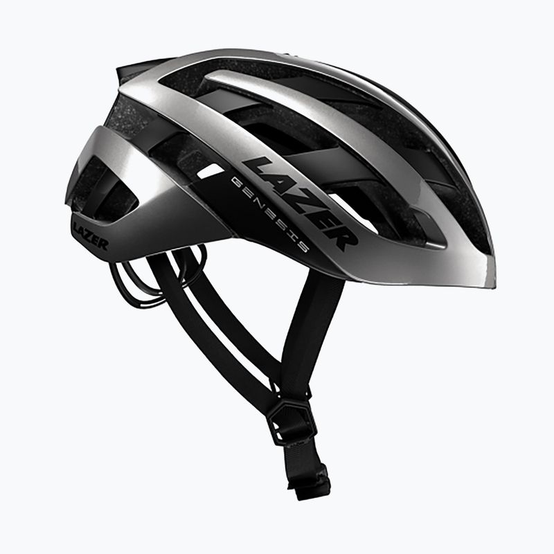 Casco da bicicletta Lazer Genesis in titanio lucido