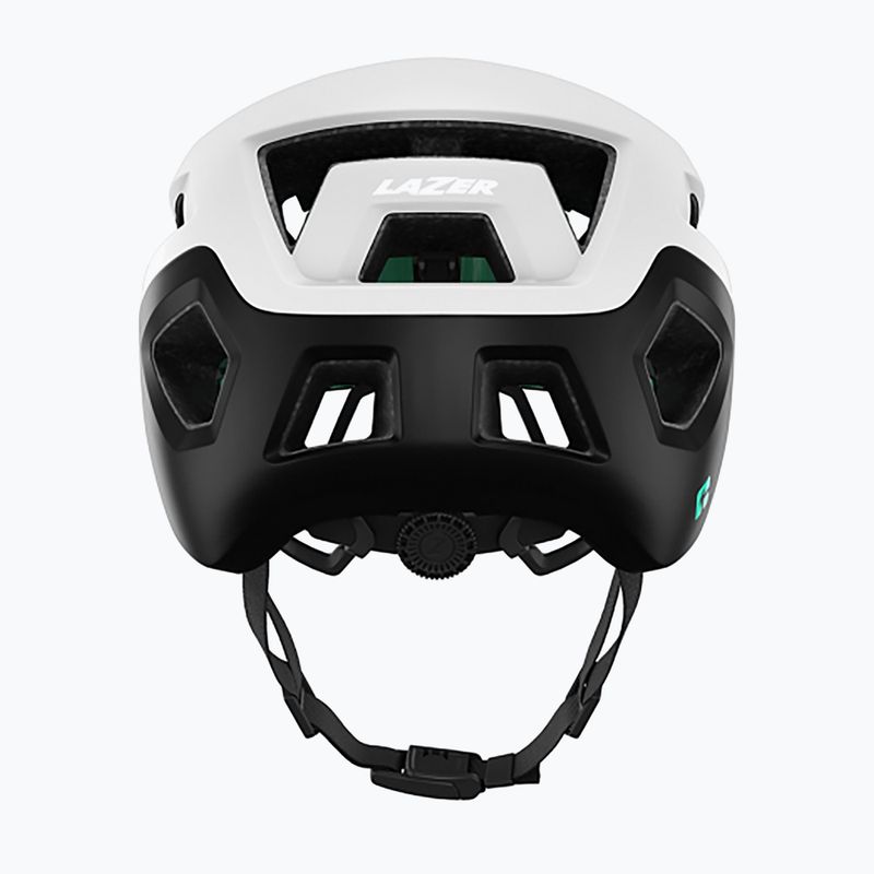 Casco da bicicletta Lazer Coyote KinetiCore bianco/nero opaco 4